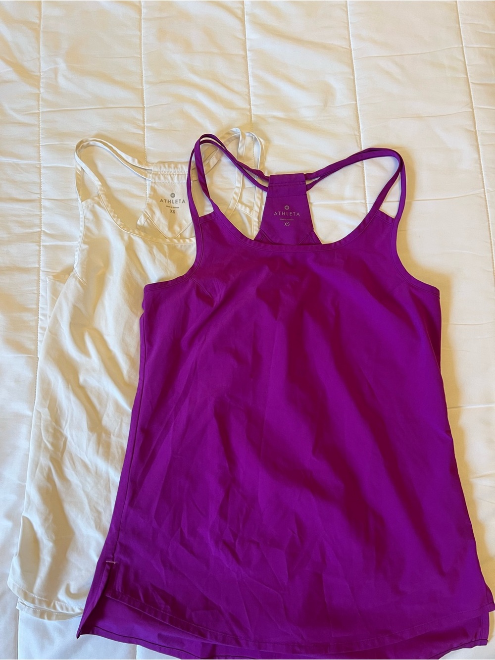 Two Athleta Go Time Racerback Tank - Size:XS